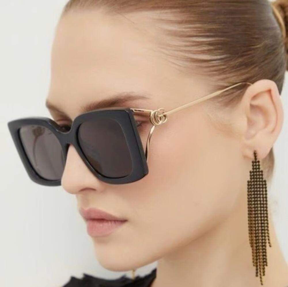NEW Gucci GG1567SA Black Marmont Sunglasses